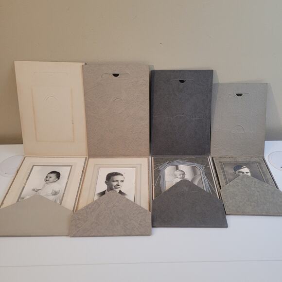 Lot of 21 Antique & Vintage Portrait Photographs – Cabinet Cards & Snapshots - Picture 9 of 14